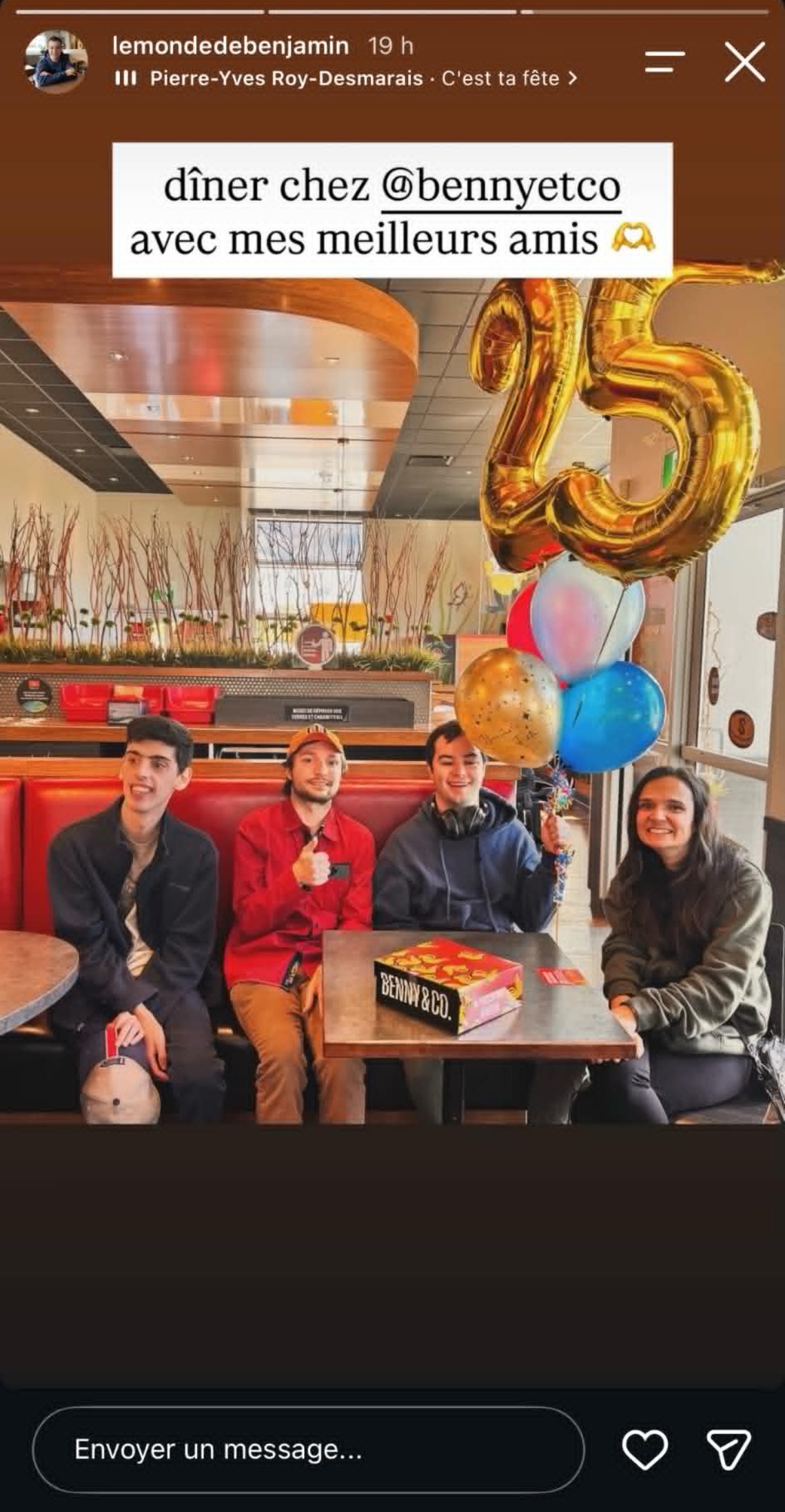 f&ecirc;te 25 ans